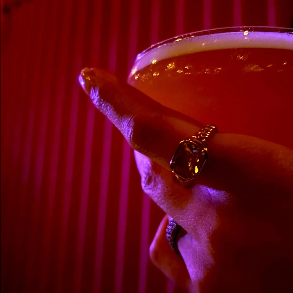 🎁SALE🎁STAINLESS STEEL “COCKTAIL HOUR” RING - Picture 2 of 4